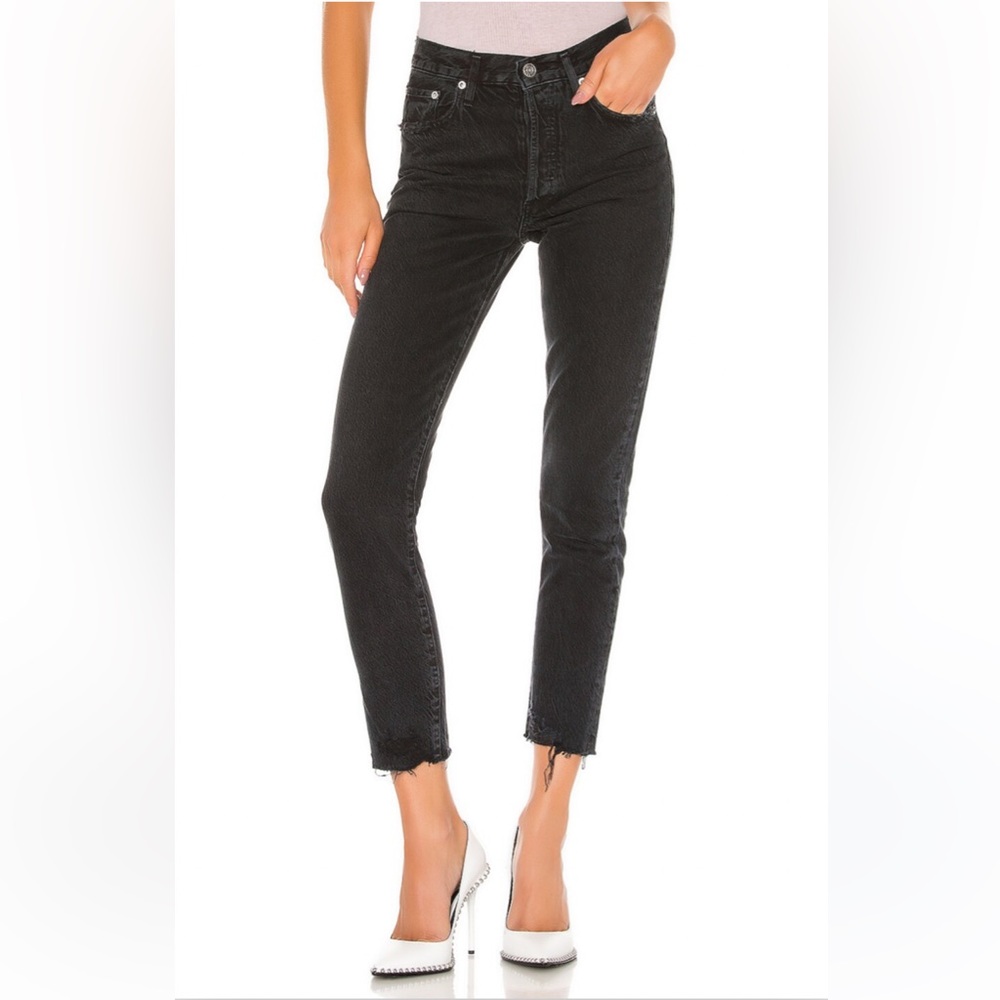 AGOLDE Jamie High Rise Classic in Compass Jeans size 27